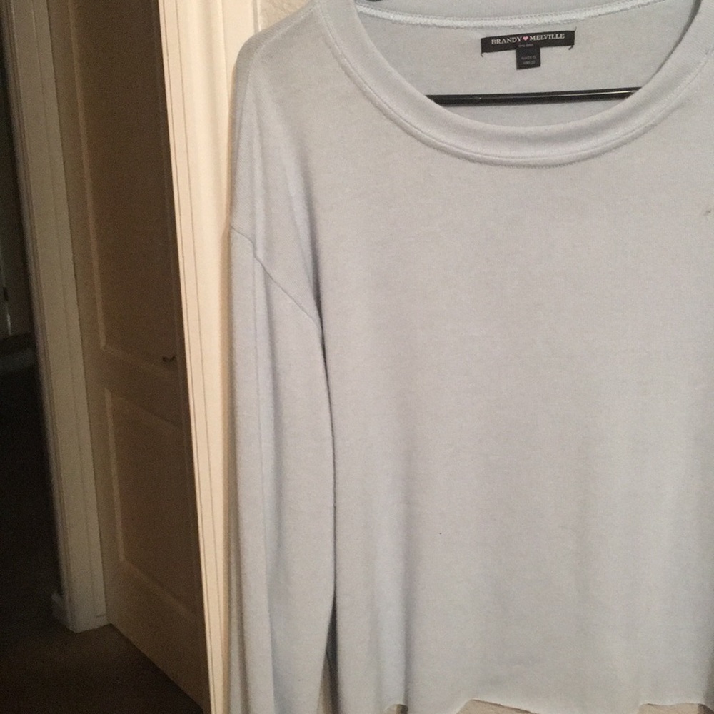 blue sweater
